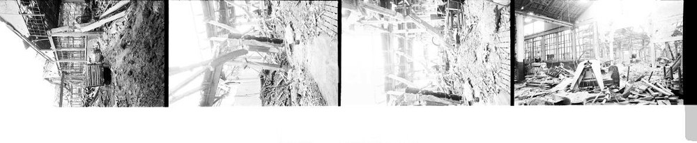 Fotografia d epoca originale 3 giugno 1944 TORINO via Nizza  WW2  Lingotto FIAT bombardamento 24 NEGATIVI 1