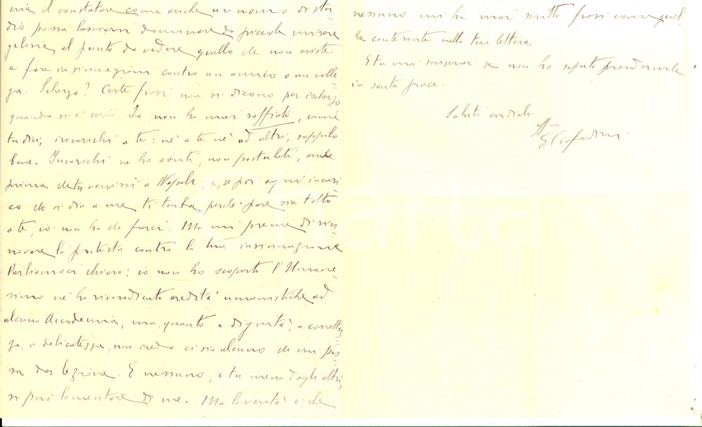 1945 ROMA Io non ho soffiato incarichi né a te né ad altri *Emanuele CIAFARDINI