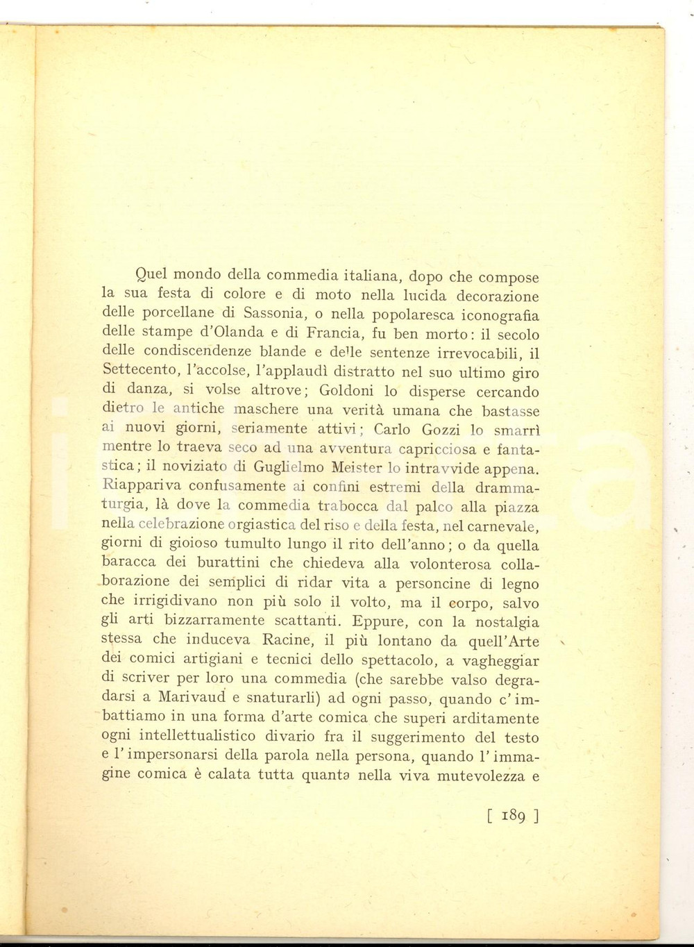 Libro, pubblicazione d epoca 1940 ca Mario APOLLONIO I comici dell arte  Estratto con invio AUTOGRAFO 1