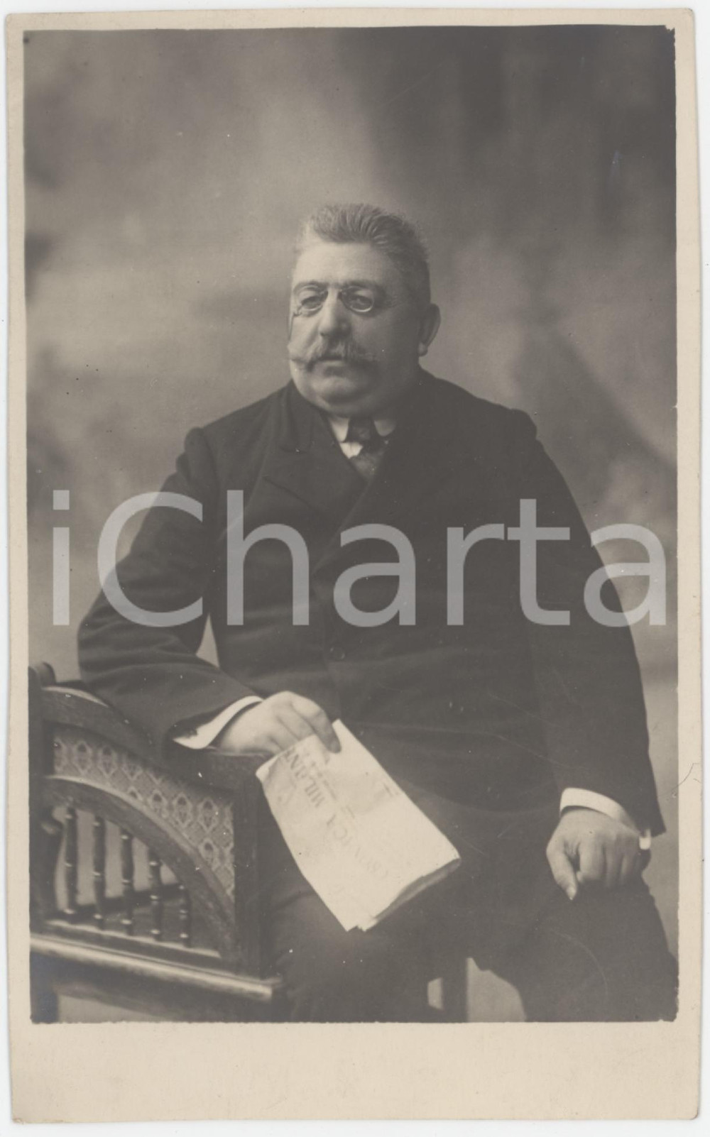 Fotografia d epoca originale 1929 MILANO Ritratto di Luigi BIELLA  Fotografia 10x16 cm 1