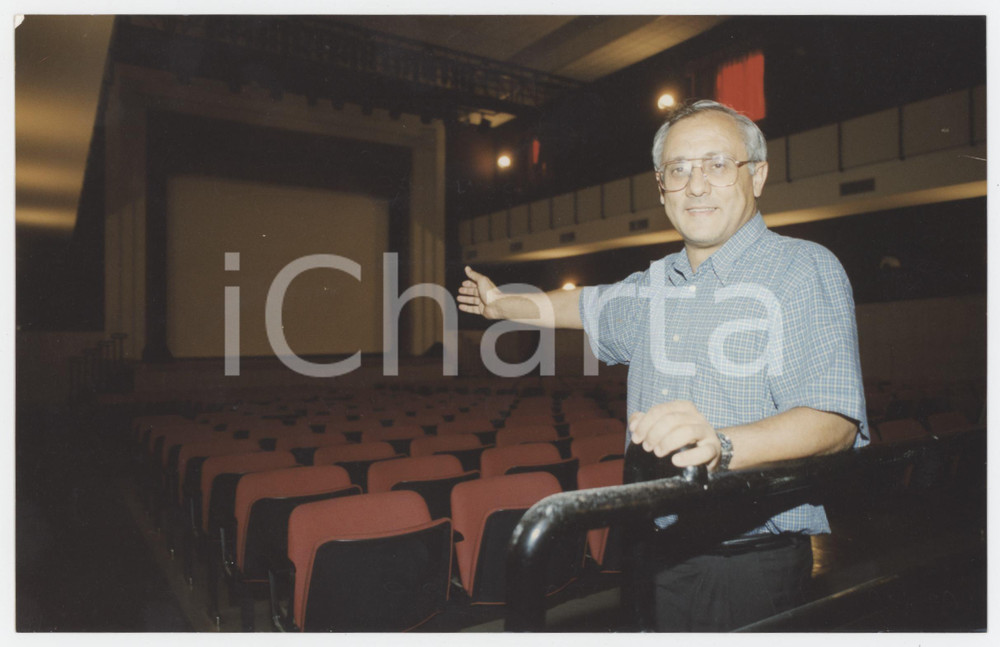 Fotografia d epoca originale 1997 LATINA  Don Felice TERRIACA al Teatro Don Bosco  Foto 20x12 cm 2 1