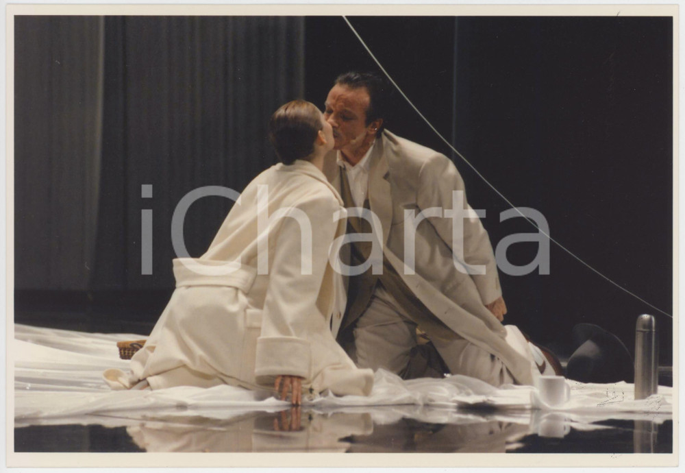 Fotografia d epoca originale 1998 SULMONA TEATRO Hollywood  Massimo RANIERI Yulka BEDESCHI  Foto 20x14 cm 1
