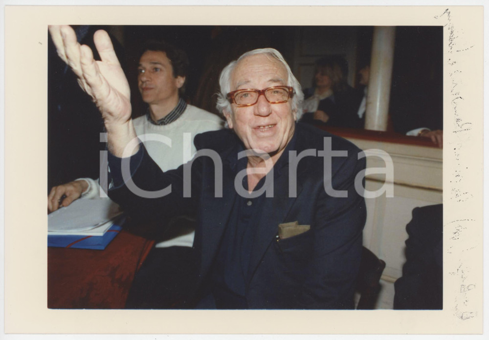 Fotografia d epoca originale 1998 SULMONA TEATRO Hollywood  Giuseppe PATRONI GRIFFI backstage Foto 20x14 1