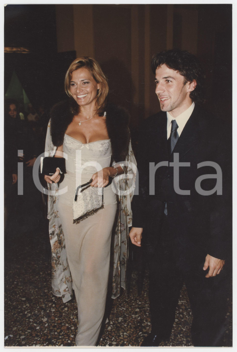 Fotografia d epoca originale 1995 COSTUME Simona VENTURA e Alessandro DEL PIERO  Cena di gala  Foto 4 1