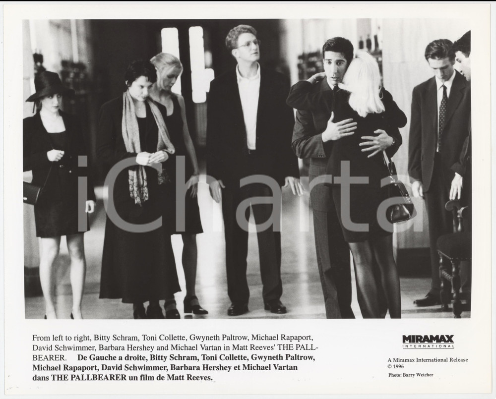 Materiale cinematografico d’epoca 1996 THE PALLBEARER David SCHWIMMER Barbara HERSHEY Bitty SCHRAM Foto 25x20 cm 1