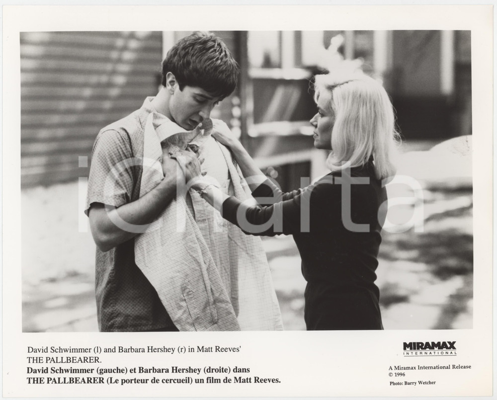 Materiale cinematografico d’epoca 1996 THE PALLBEARER David SCHWIMMER Barbara HERSHEY Foto 25x20 cm 1