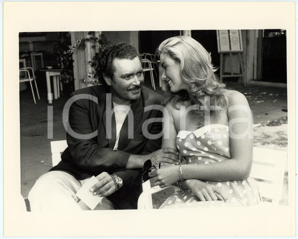 Fotografia d epoca originale 1987 VENEZIA Mostra del cinema  Diego ABATANTUONO Giada FAGGIOLI Foto 20x25 4 1