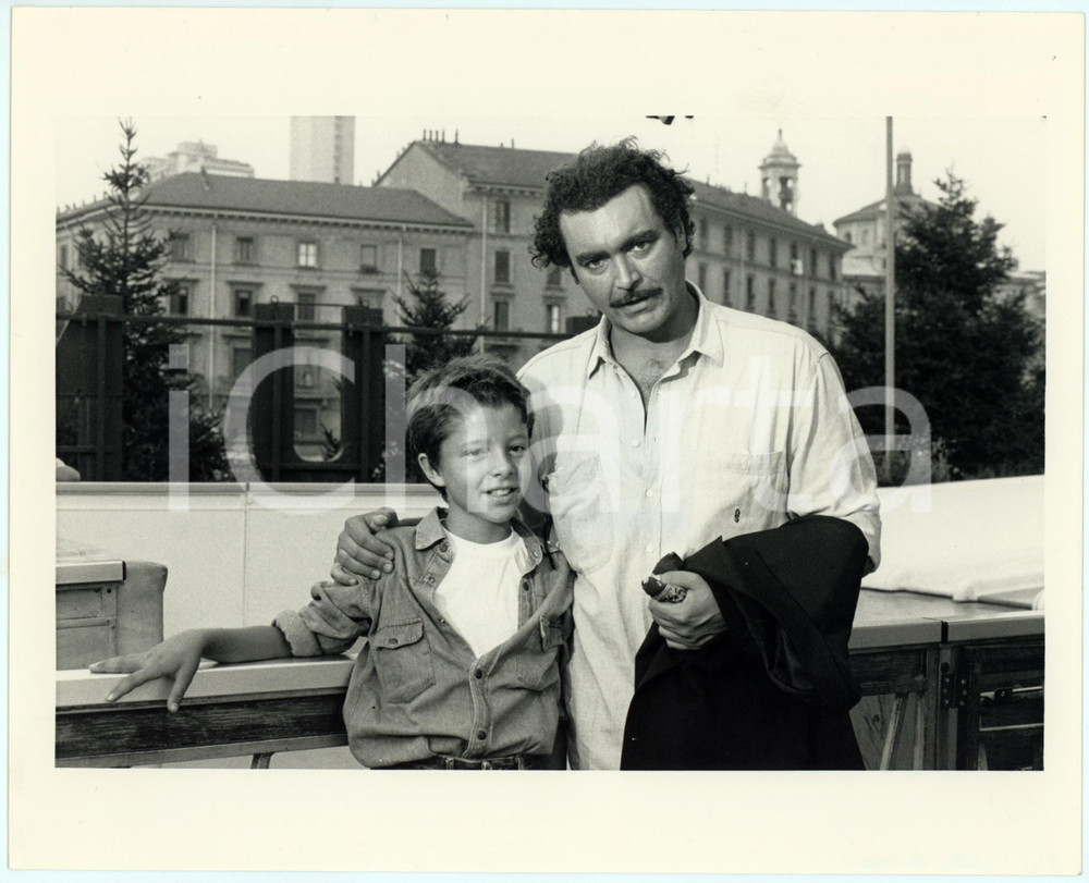 Fotografia d epoca originale 1991 COMMISSARIO CORSO NOTTE DI LUNA Diego ABATANTUONO Sergio TERENGHI Foto 1