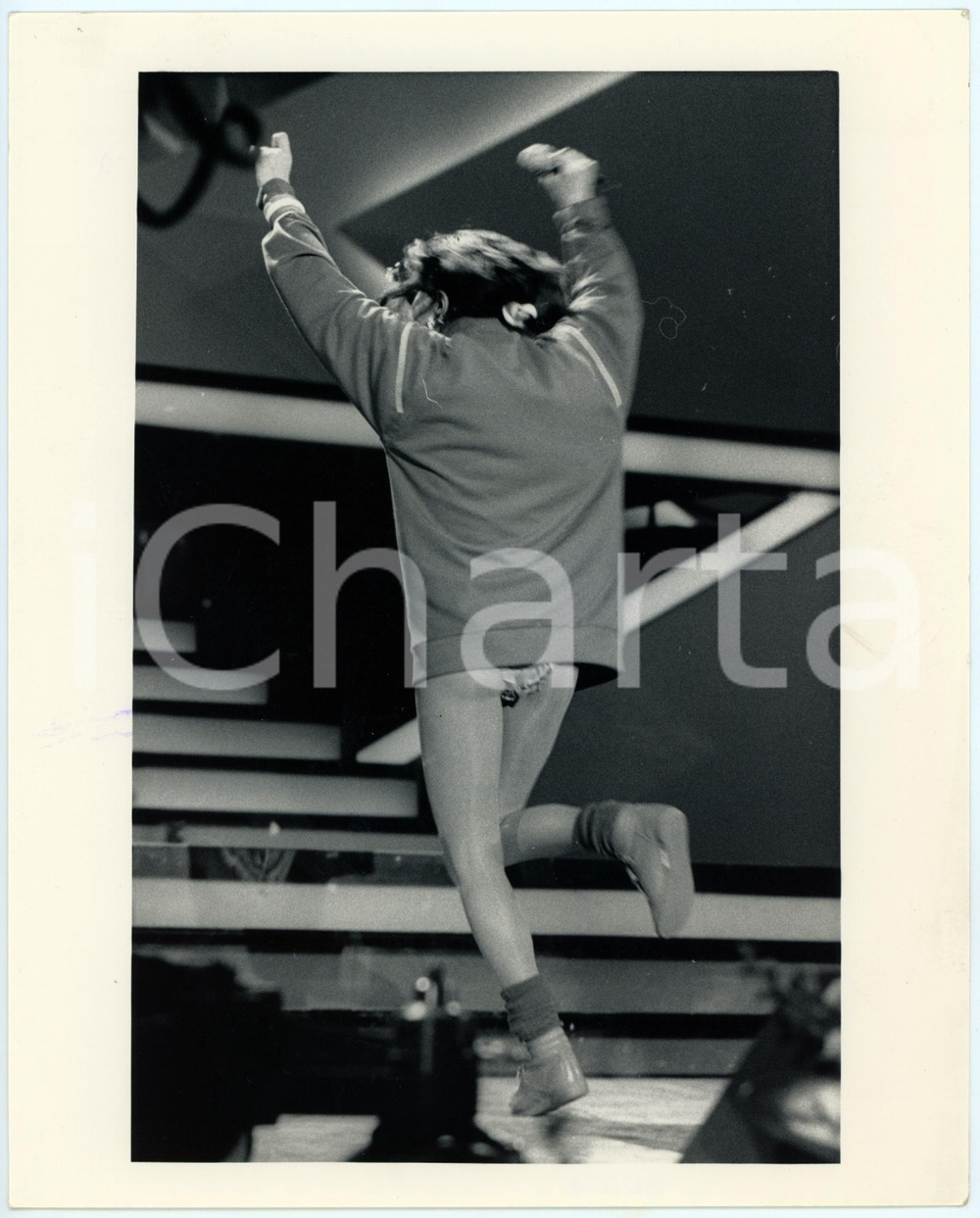 Fotografia d epoca originale 1985 ca FESTIVAL DI SANREMO Loredana BERTÃˆ durante le prove  Foto 20x25 cm 4 1