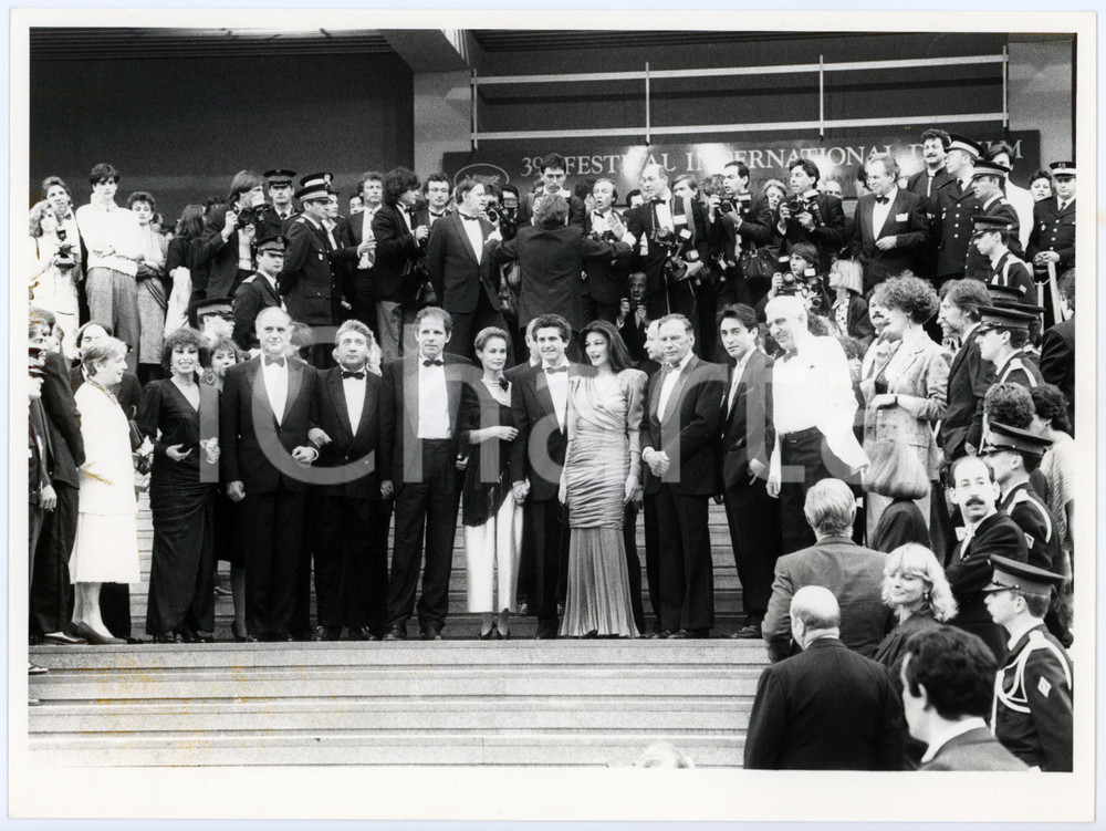 Fotografia d epoca originale 1986 CANNES FILM FESTIVAL Claude LELOUCH JeanLouis TRINTIGNANT Foto 24x17 cm 1