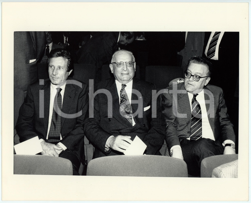 Fotografia d epoca originale 1985 ca ITALIA Egidio STERPA Tomaso STAITI DI CUDDIA DELLE CHIUSE Foto 25x20 cm 1