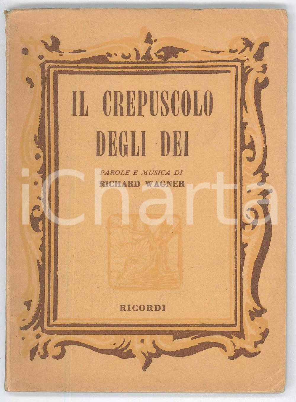 Oggetto da collezione cartaceo 1953 Richard WAGNER Il crepuscolo degli dei Ed. Ricordi 1