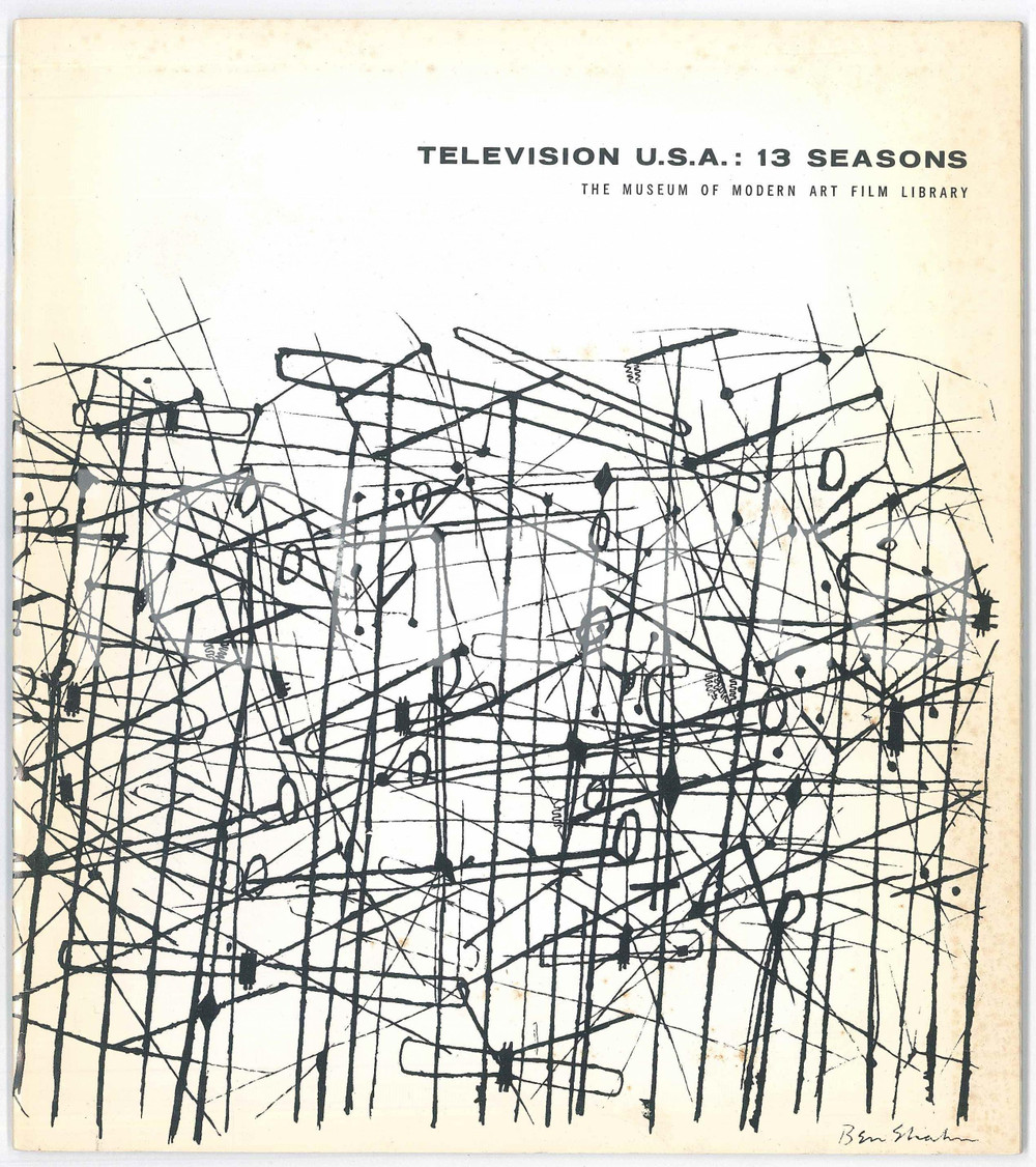 Libro, pubblicazione d epoca 1962 NEW YORK Television U.S.A. : 13 seasons Museum of Modern Art Film Library 1