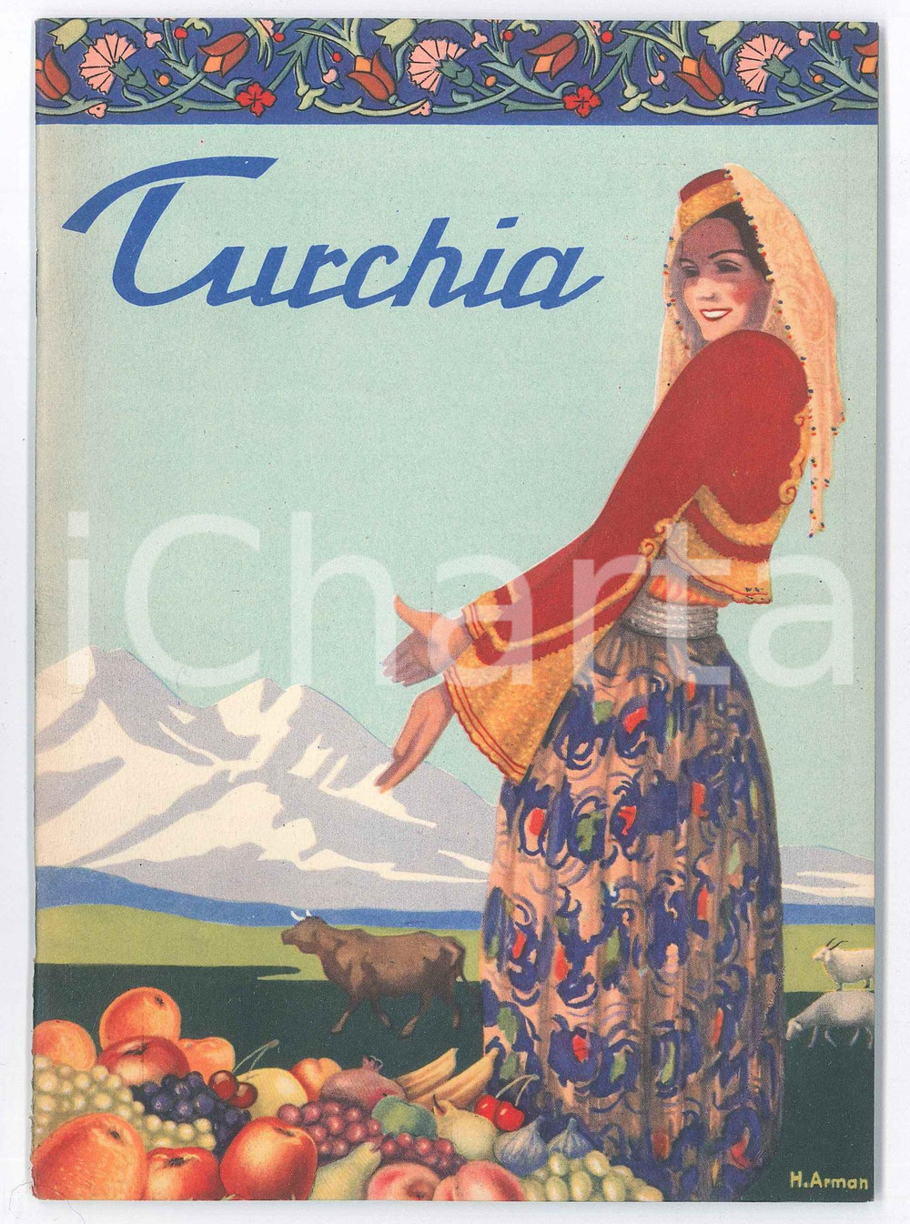 Libro, pubblicazione d epoca 1950 ca TURCHIA Note storiche, geografiche e turistiche  Ill. H. ARMAN 1