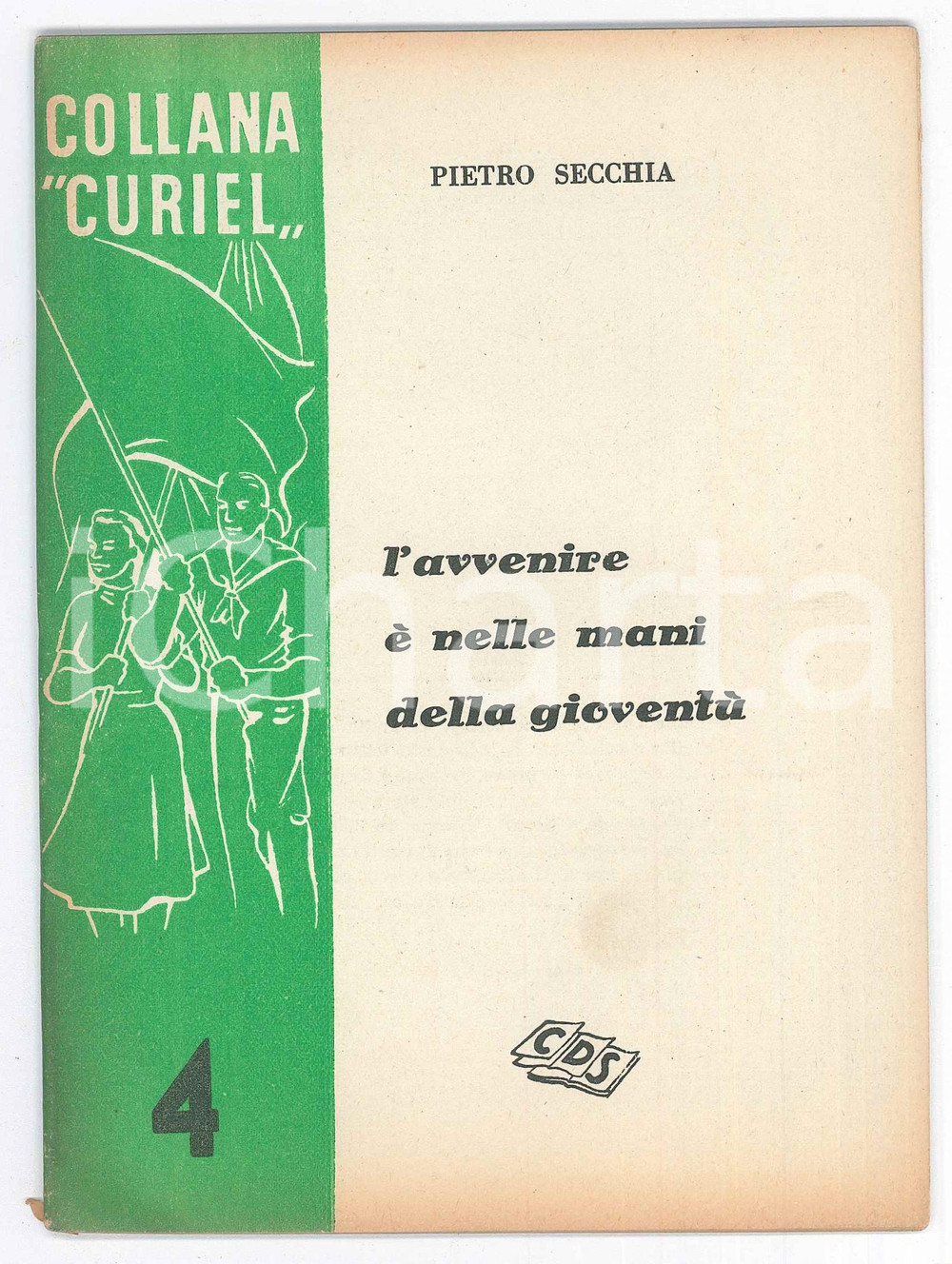 Libro, pubblicazione d epoca 1948 Pietro SECCHIA L avvenire è nelle mani della gioventù  CDS Collana CURIEL 1