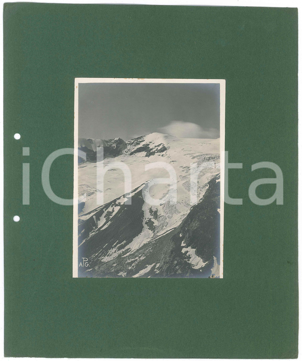 Fotografia d epoca originale 1910 ca ALPI LEPONTINE  ADULA Rheinqeullhorn  Fotografia 13x17 cm 1