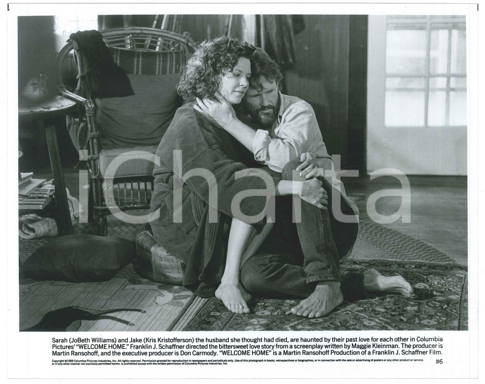 Materiale cinematografico d’epoca 1989 CINEMA Welcome Home  JoBeth WILLIAMS Kris KRISTOFFERSON  Foto 25x20 cm 1