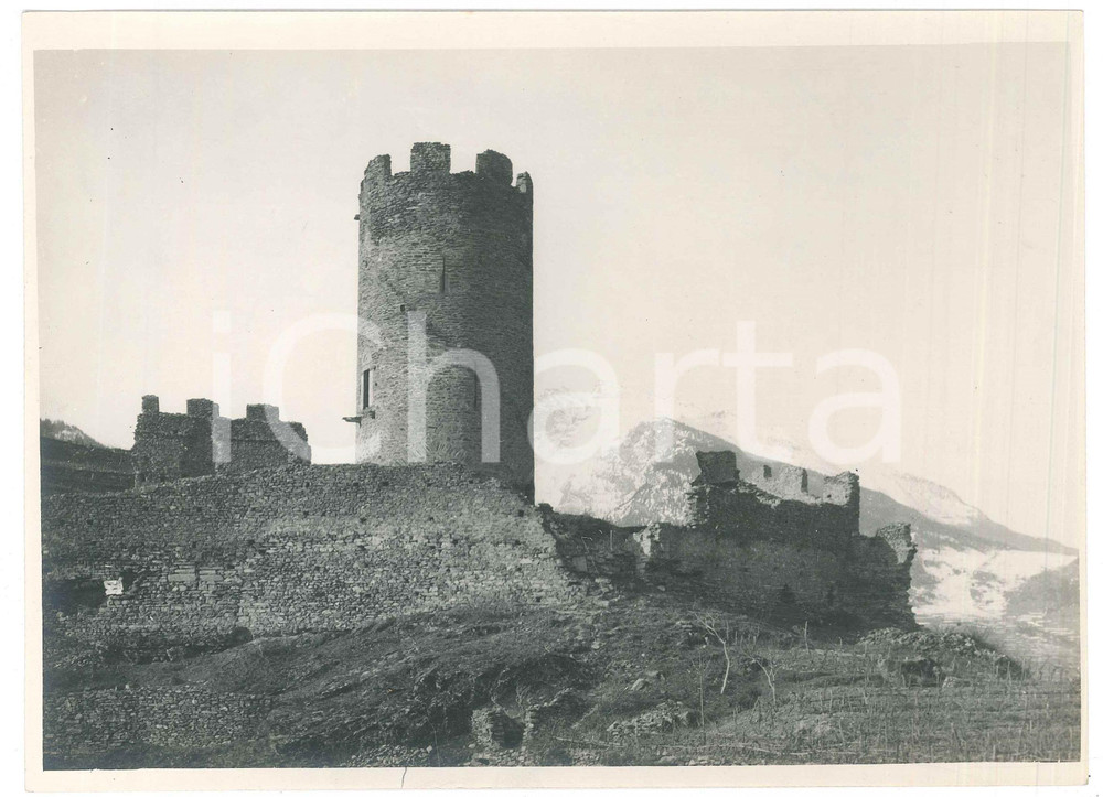 Fotografia d epoca originale 1930 ca ALTA VALLE D AOSTA  CHATELARGENT  Veduta  Foto 23x17 cm 1