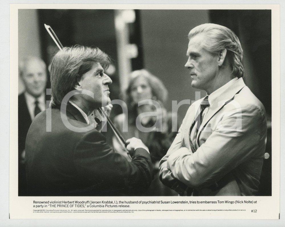 Materiale cinematografico d’epoca 1991 THE PRINCE OF TIDES Jeroen KRABBÃ‰ Nick NOLTE Foto 25x20 cm 1