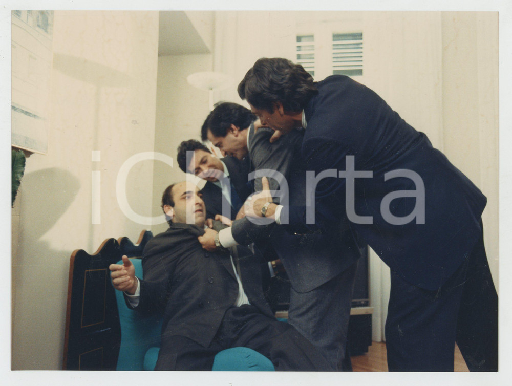 Materiale cinematografico d’epoca 1990 UN CANE SCIOLTO Alessandro HABER Ennio FANTASTICHINI Foto 24x17 cm 1