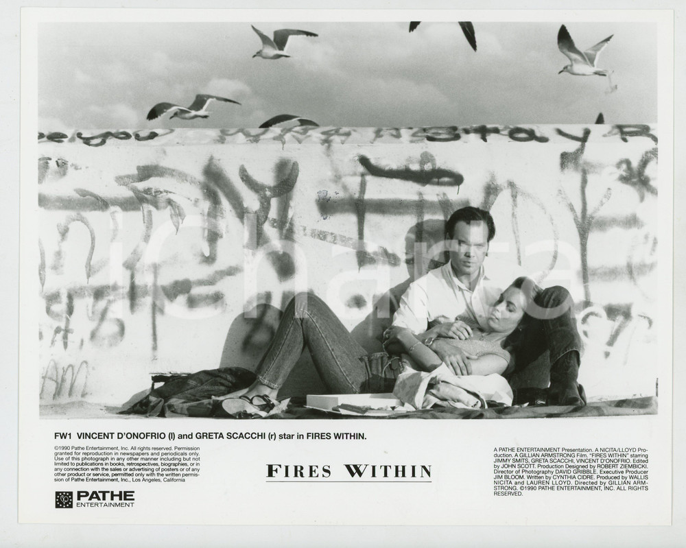 Materiale cinematografico d’epoca 1991 FIRES WITHIN Vincent D ONOFRIO Greta SCACCHI Foto 25x20 cm 1