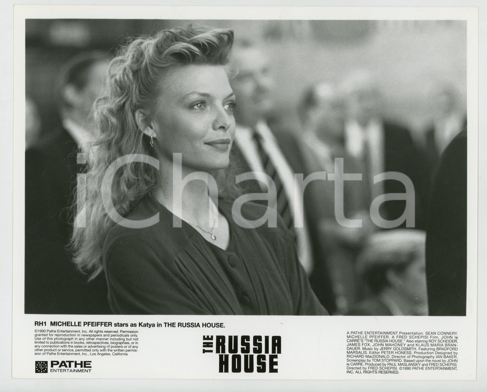 Materiale cinematografico d’epoca 1990 THE RUSSIA HOUSE Michelle PFEIFFER Foto 25x20 cm 1