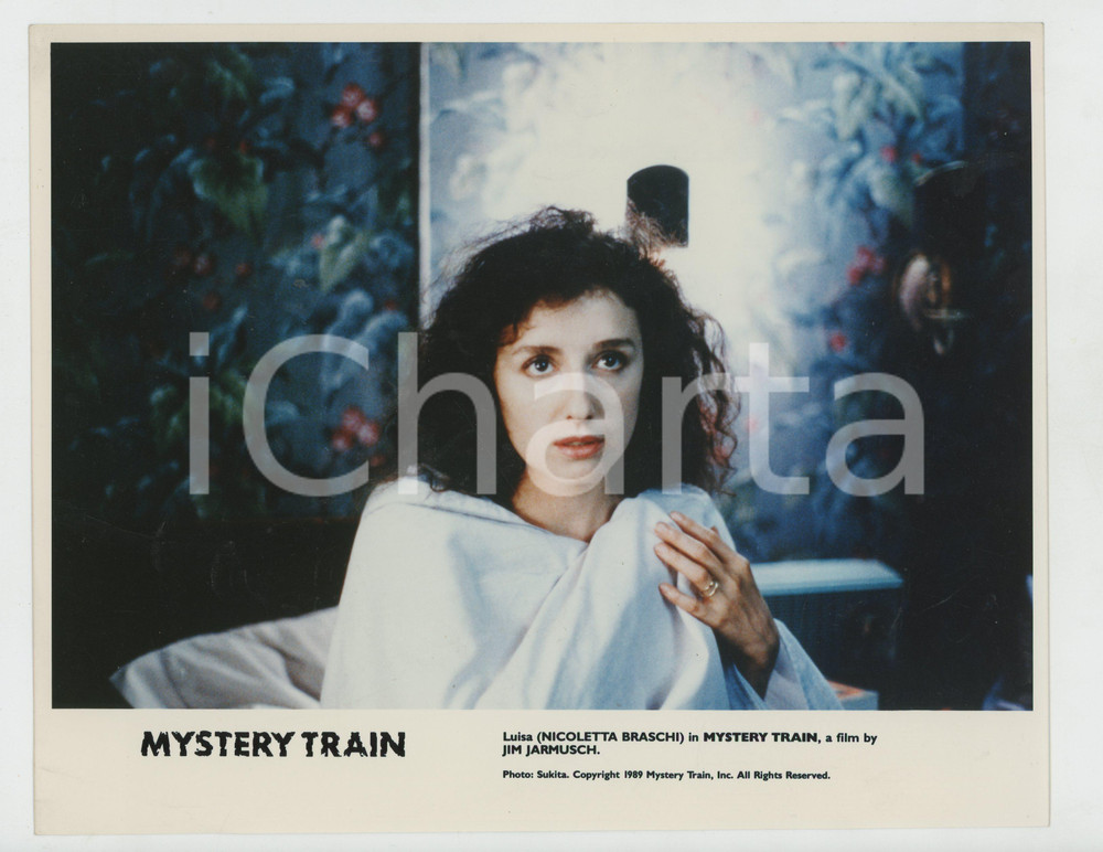 Materiale cinematografico d’epoca 1989 CINEMA  MYSTERY TRAIN Nicoletta BRASCHI Foto 25x20 cm 1