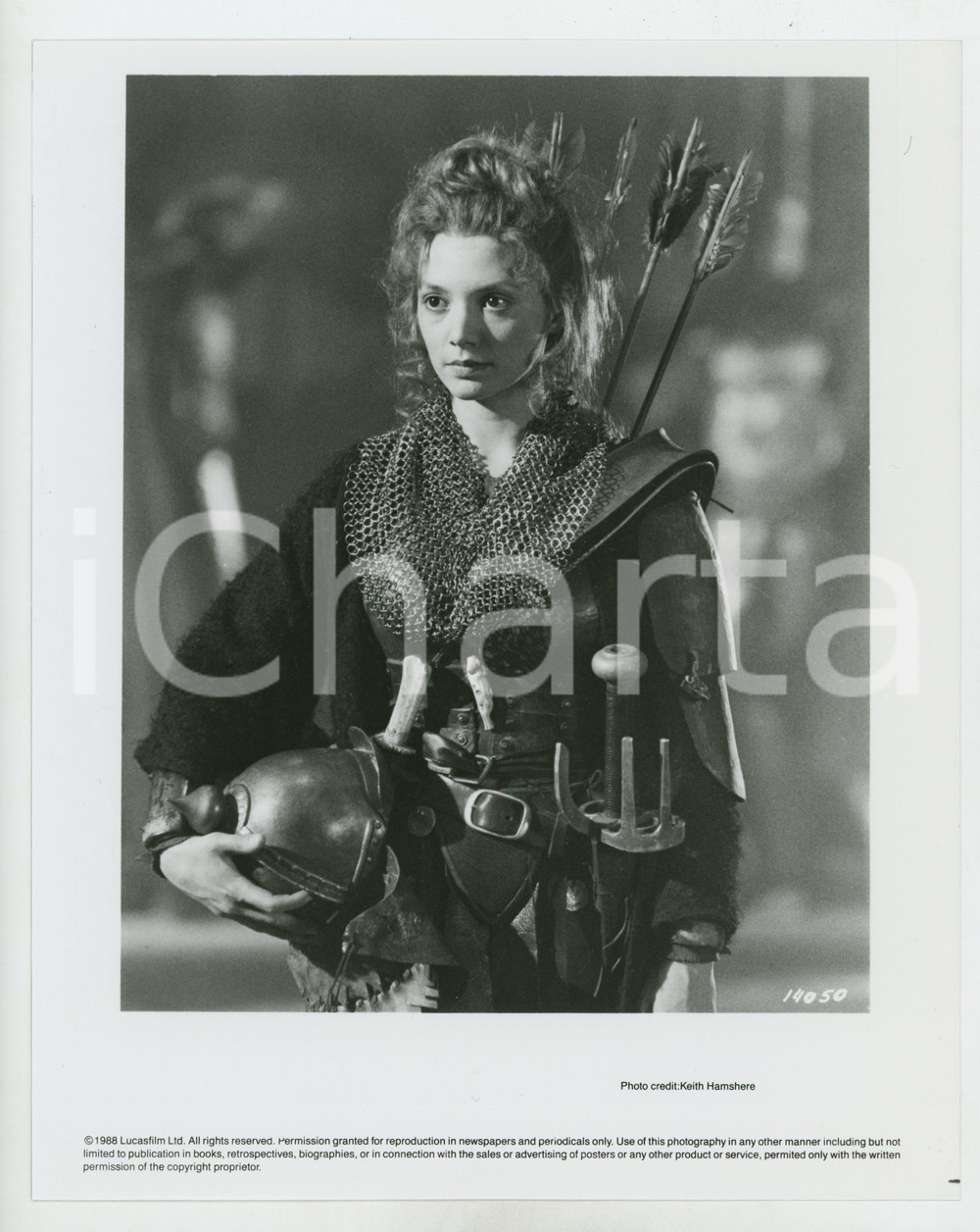 Materiale cinematografico d’epoca 1988 CINEMA  WILLOW Joanne WHALLEY Foto 25x20 cm 1
