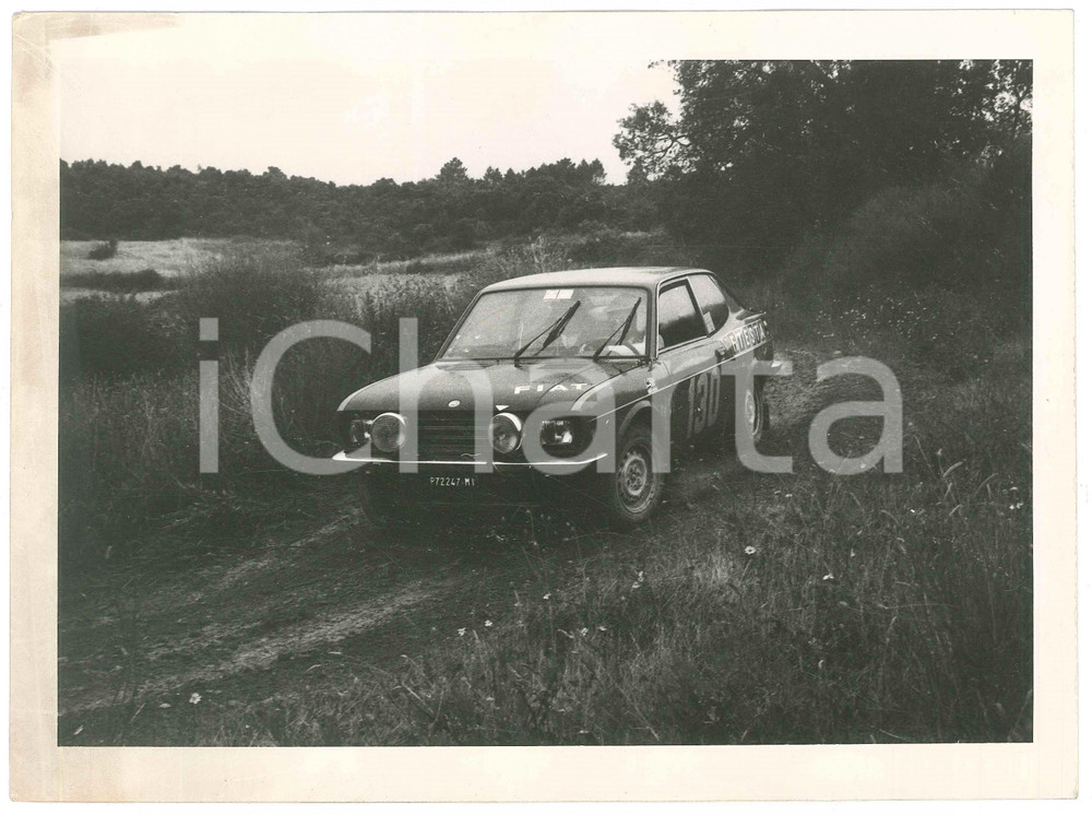 Fotografia d epoca originale 1972 PISA  RALLY Fiat 128 CoupÃ©  Simonetta DEL MAZZA Sergio CARDARELLI Foto 1 1