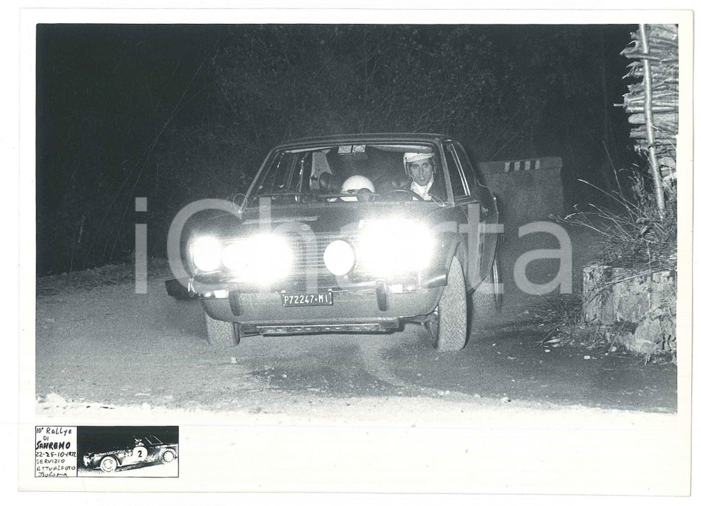 1972 SANREMO RALLY Fiat 128 Coupé Simonetta DEL MAZZA Sergio CARDARELLI Foto (8)