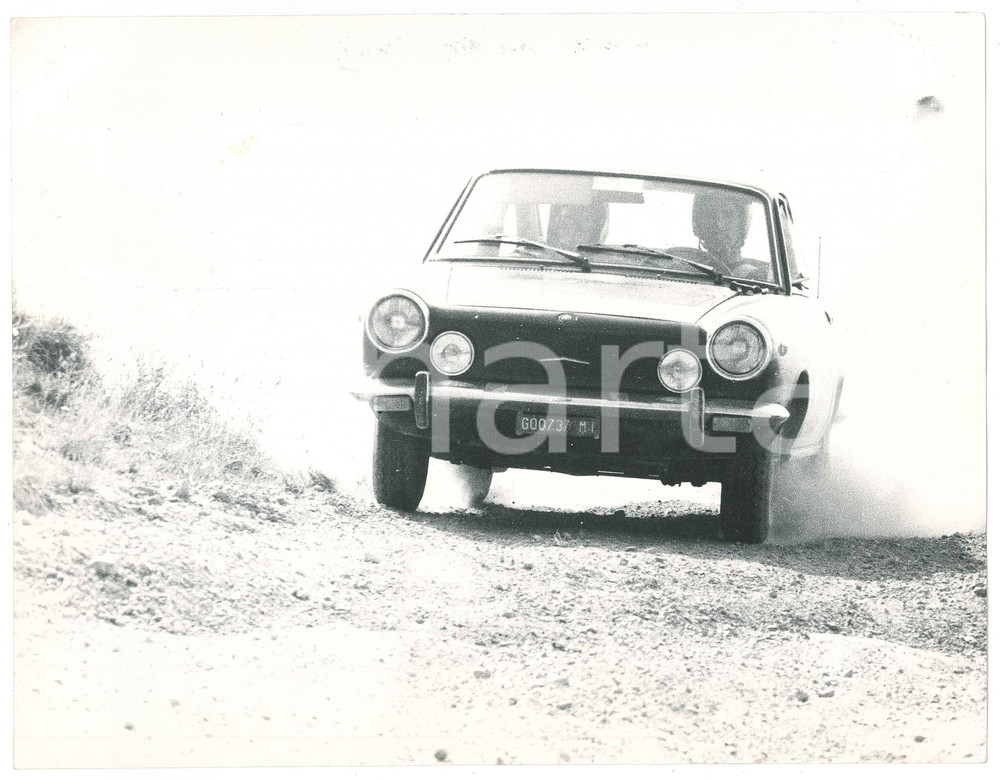 Fotografia d epoca originale 1971 RALLY Coppa SAVONA Fiat 128 CoupÃ©  Sergio CARDARELLI Simonetta DEL MAZZA 1