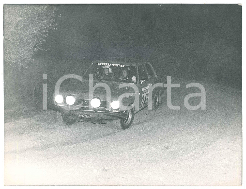 Fotografia d epoca originale 1970 ca ITALIA  RALLY Opel Ascona  Simonetta DEL MAZZA Enrica MARENGHI Foto 1 1