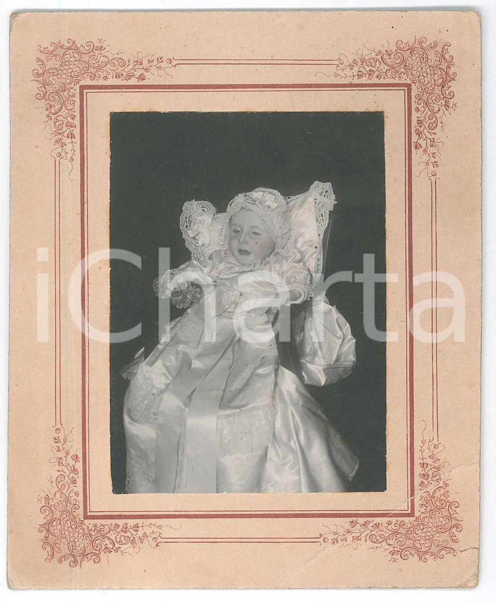 Fotografia d epoca originale 1920 ca ITALIA Bambina in abito da Battesimo  Ritratto  Foto 13x16 cm 1