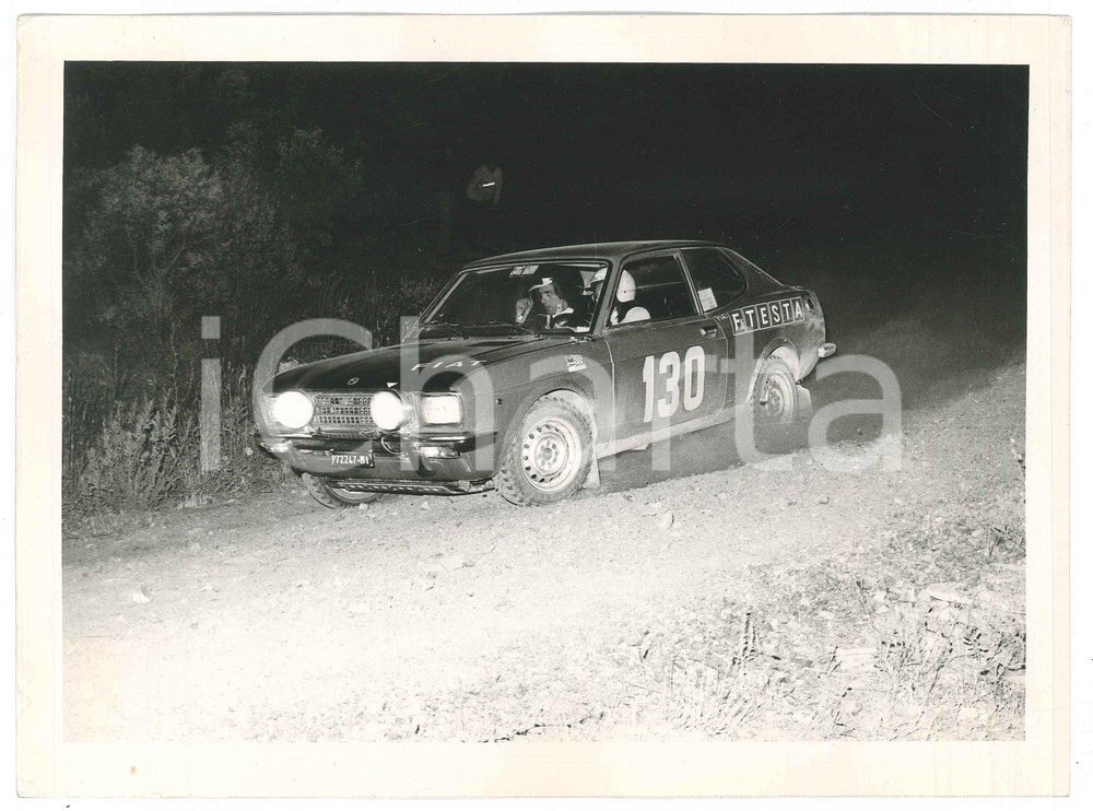 Fotografia d epoca originale 1972 PISA  RALLY Fiat 128 Coupé  Simonetta DEL MAZZA Sergio CARDARELLI Foto 12 1
