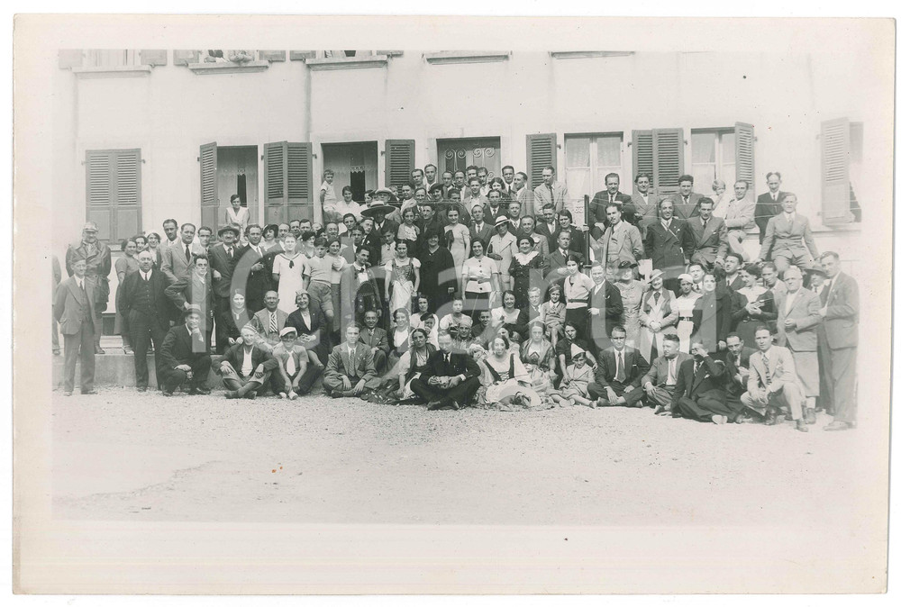 Fotografia d epoca originale 1940 ca ITALIA Gita Dopolavoro DANZAS & C.  Costumi Foto gruppo 30x20 cm 1
