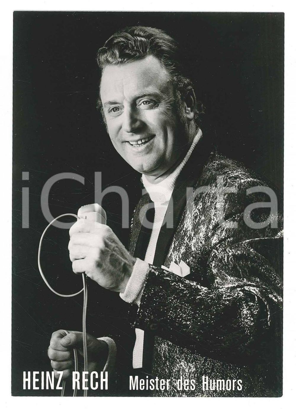 Fotografia d epoca originale 1970 ca GERMANY Heinz REICH Meister des Humors  Photo postcard 10x15 cm 1
