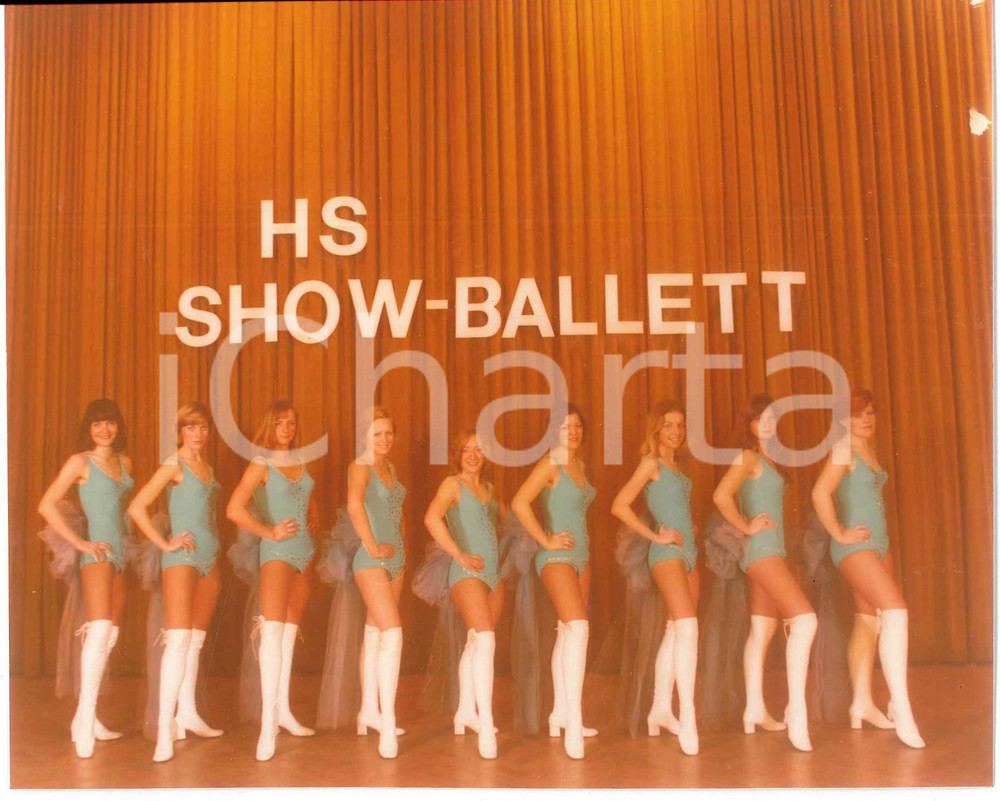 Fotografia d epoca originale 1974 GERMANY CABARET  HS ShowBallet  Dancers  Photo 16x12 cm 1