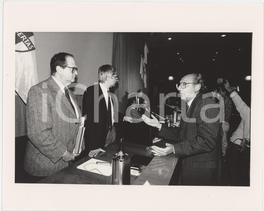 Fotografia d epoca originale 1988 ROMA Fabio PISTELLA Paolo FASELLA Foto 25x20 cm 2 1