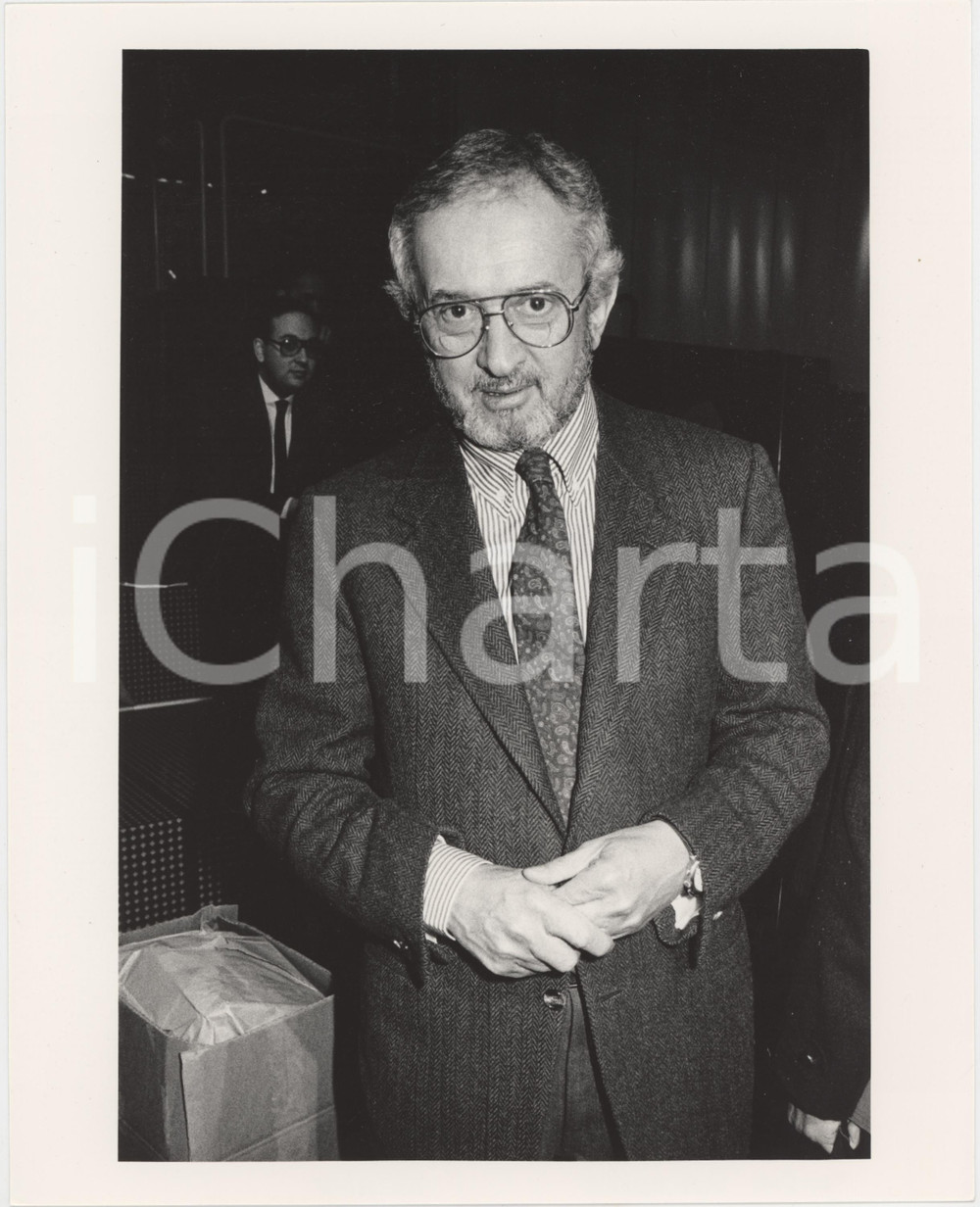 Fotografia d epoca originale 1985 ca RAI MILANO Mario RAIMONDO Ritratto  20x25 cm 1 1