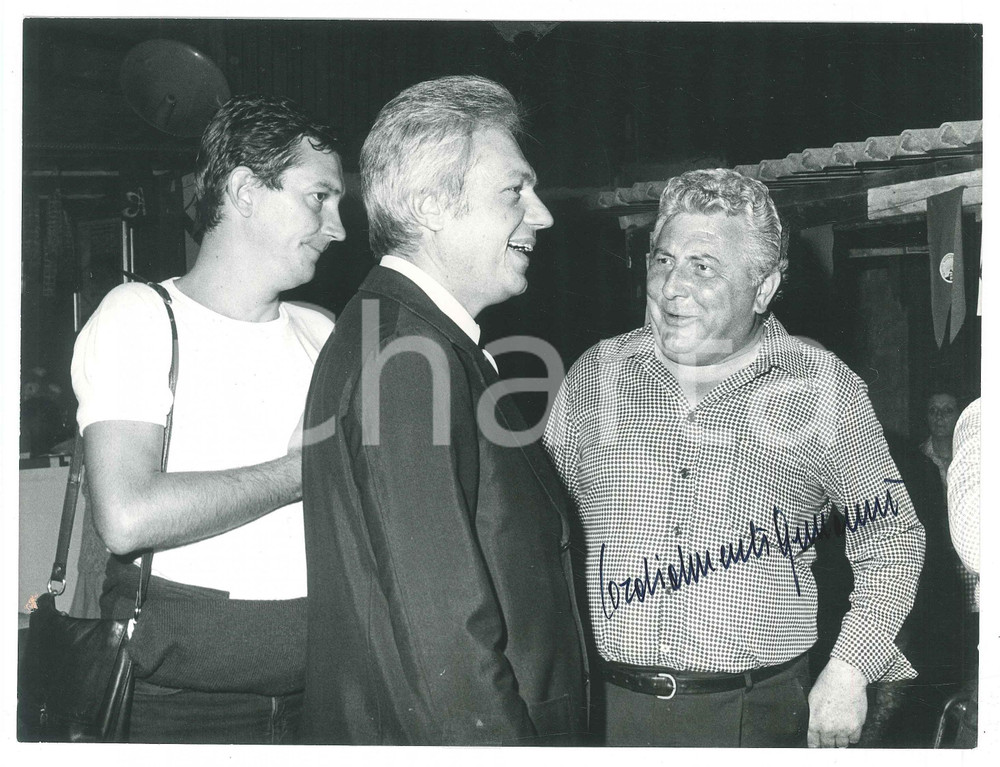 Fotografia d epoca originale 1975 ca MILANO PSI Festa dell Avanti!  Walter ARMANINI  Foto AUTOGRAFO 8 1