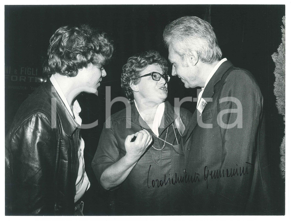 Fotografia d epoca originale 1975 ca MILANO PSI Festa dell Avanti!  Walter ARMANINI  Foto AUTOGRAFO 1 1