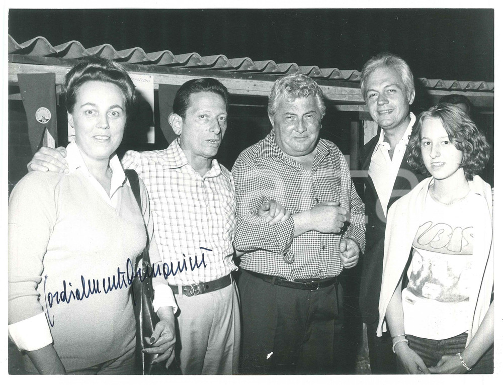 Fotografia d epoca originale 1975 ca MILANO PSI Festa dell Avanti!  Walter ARMANINI  Foto AUTOGRAFO 7 1