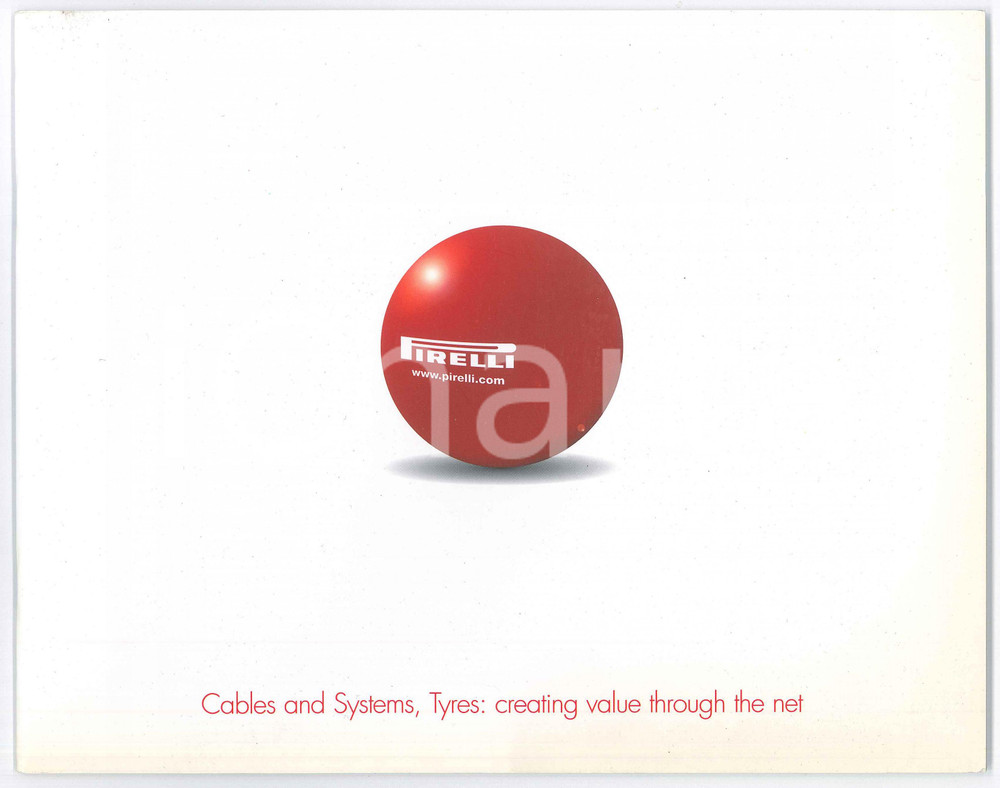 Materiale pubblicitario d’epoca 2000 PIRELLI Cables and systems, tyres  Pubblicazione ILLUSTRATA 28x22 cm 1