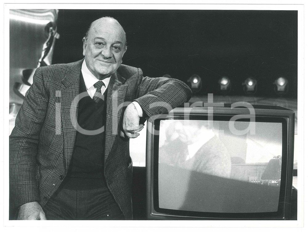 Fotografia d epoca originale 1985 ca COSTUME  ITALIA Gianni RAVERA Ritratto  Foto 24x18 cm 1 1