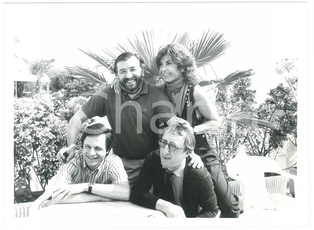 Fotografia d epoca originale 1984 VENEZIA Mostra del Cinema  Pupi AVATI Lino CAPOLICCHIO Carlo DELLE PIANE 1