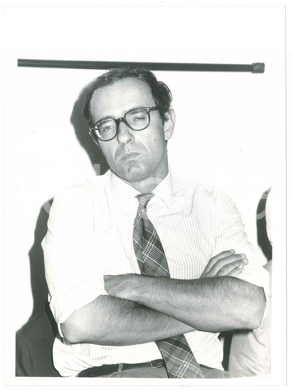 Fotografia d epoca originale 1985 ca PARTITO SOCIALISTA  Mario ABIS Ritratto del sociologo  Foto 18x24 3 1