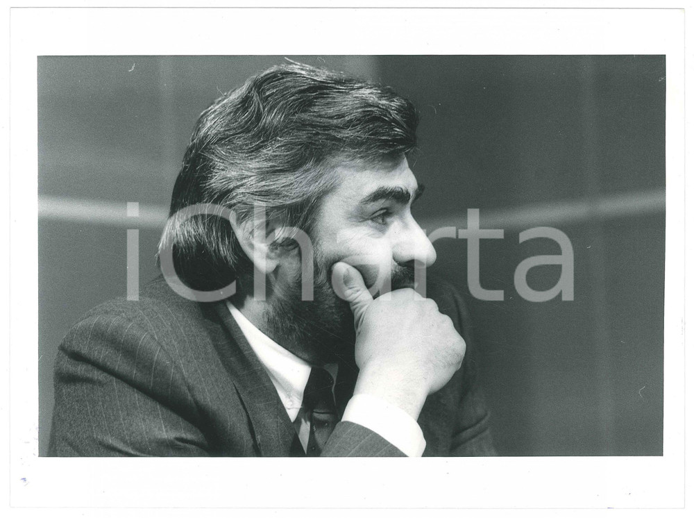 Fotografia d epoca originale 1985 ca DEMOCRAZIA CRISTIANA  Giovanni GORIA Politico DC  Foto 24x18 cm 4 1