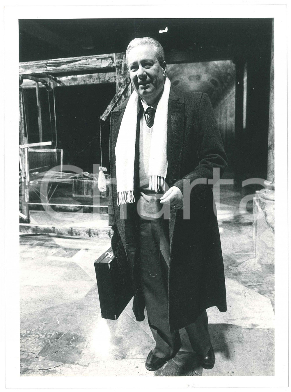 1985 ca ITALIA - Domenico ROSATI Ritratto Presidente ACLI - Foto 18x24 cm (3)