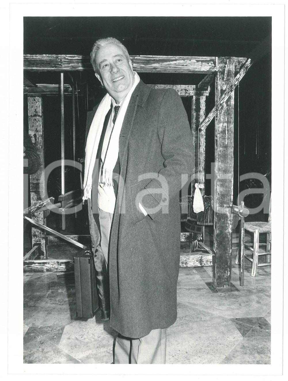 Fotografia d epoca originale 1985 ca ITALIA  Domenico ROSATI Ritratto Presidente ACLI  Foto 18x24 cm 5 1