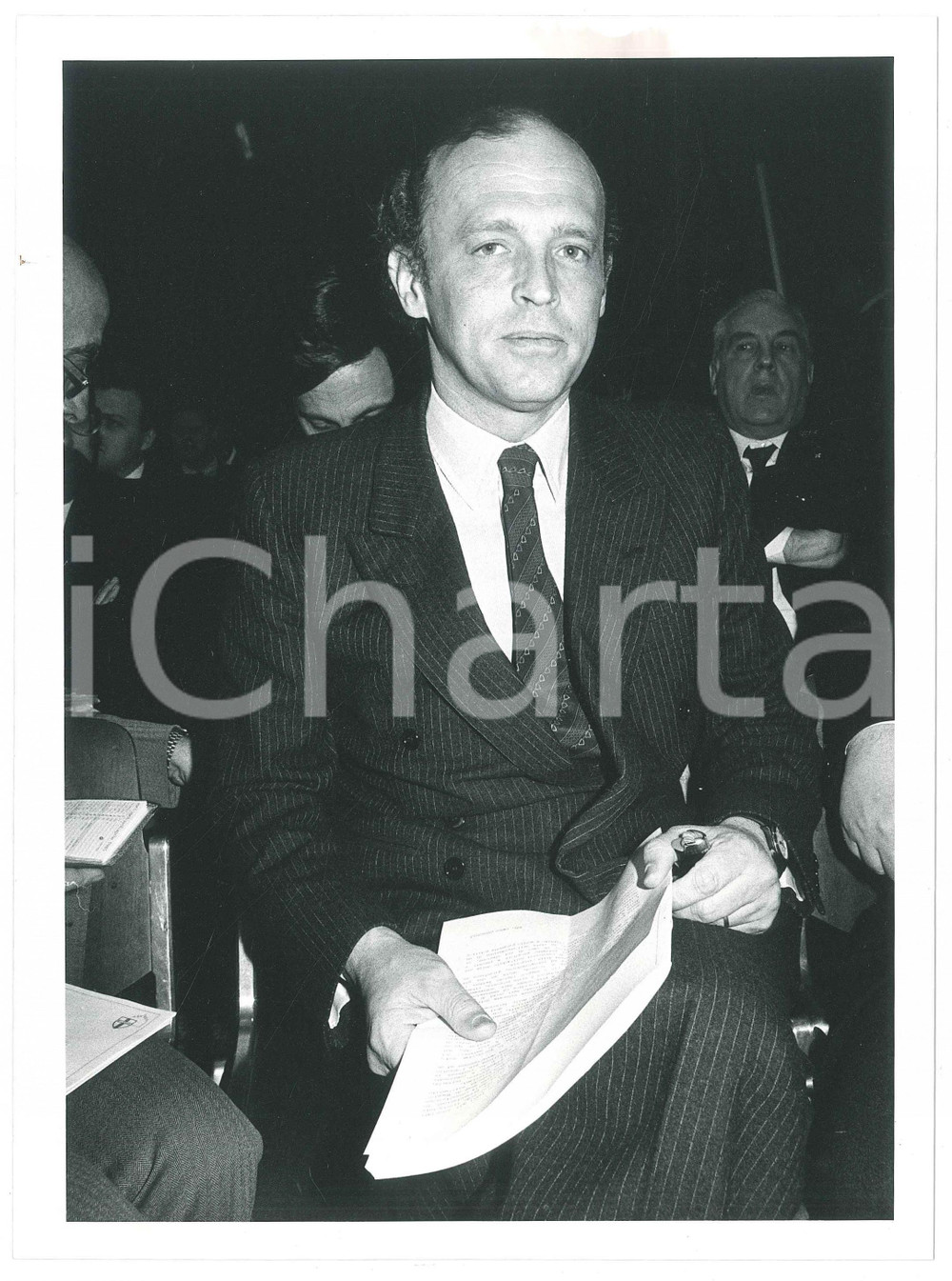 Fotografia d epoca originale 1985 ca MILANO Carlo RADICE FOSSATI Ritratto  Foto 18x24 cm 6 1